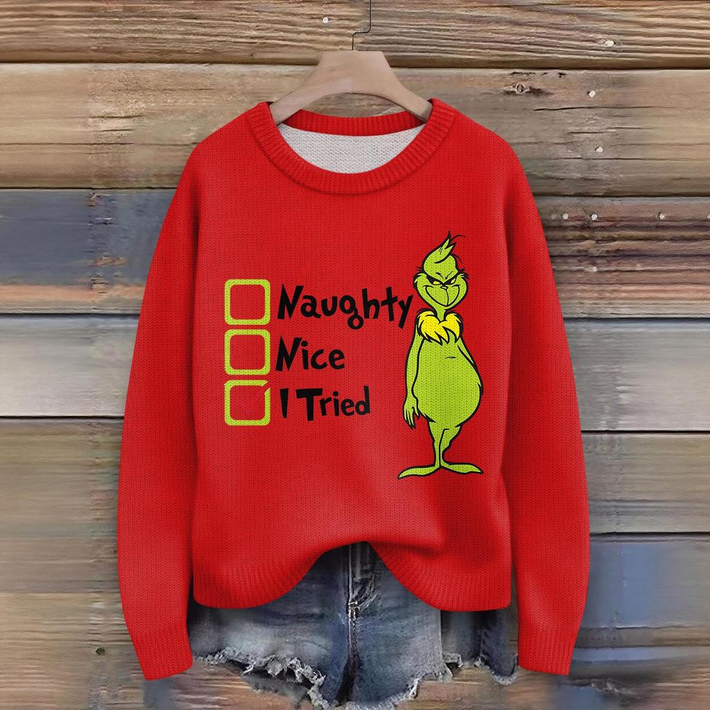 Women's Fashion Casual Long Sleeve Neck Sweater Pullover Top