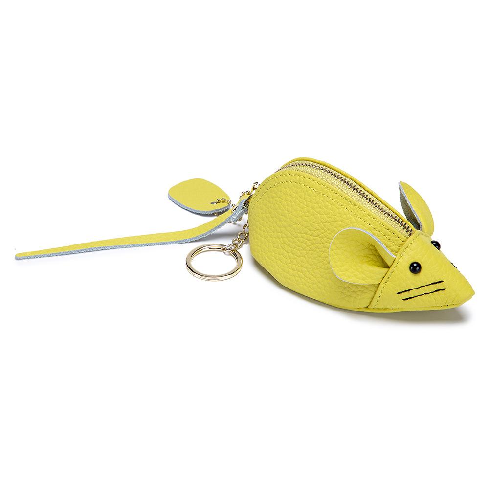 Cartoon change bag female cute mini soft cowhide Korean ins ladies change bag creative cutecoinpurse
