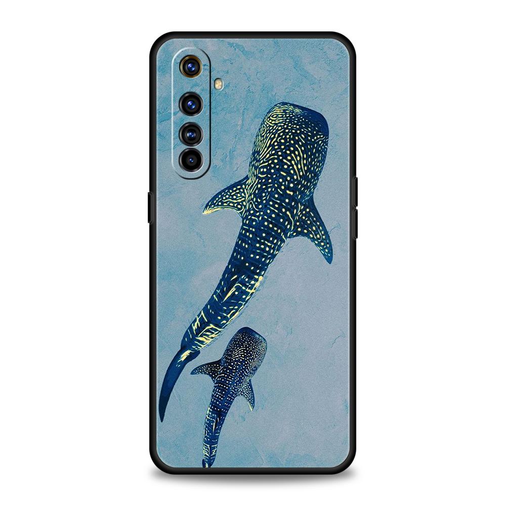 Havsvalhaj Simmande För Realme GT Neo 2 3 3T 5 Fodral För Realme 12 11 5G 10 9 8 5G 7 6 GT5 GT3 GT2 Pro Plus C25 C35 Skydd