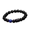 Twelve Constellations Obsidian Tiger's Eye Beaded Bracelet with Elastic Cord