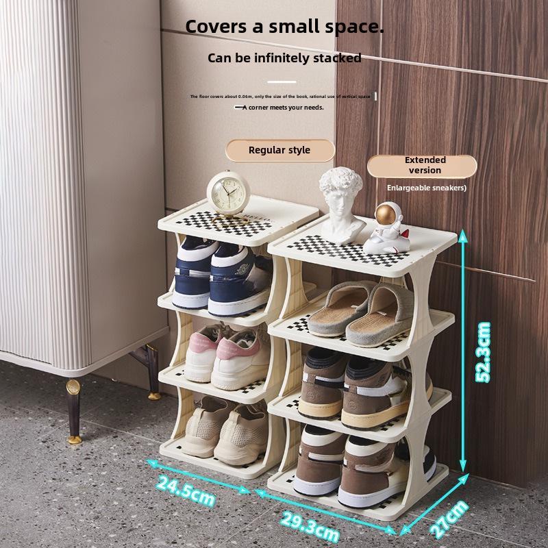 Compact Shoe Rack - Perfect for Small Spaces and Narrow Entryways - Multi-Layer Shoe Storage Cabinet for Home, Office, or Dormitories