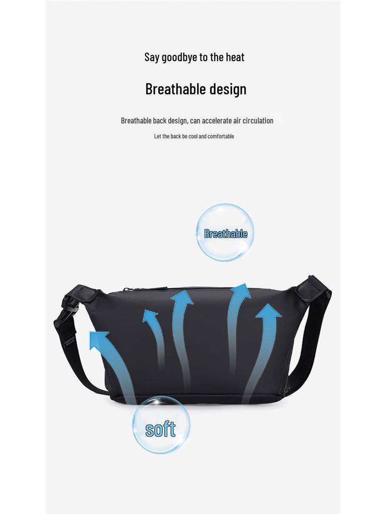 Unisex Large Capacity Oxford Cloth Crossbody Travel and Commuter Bag
