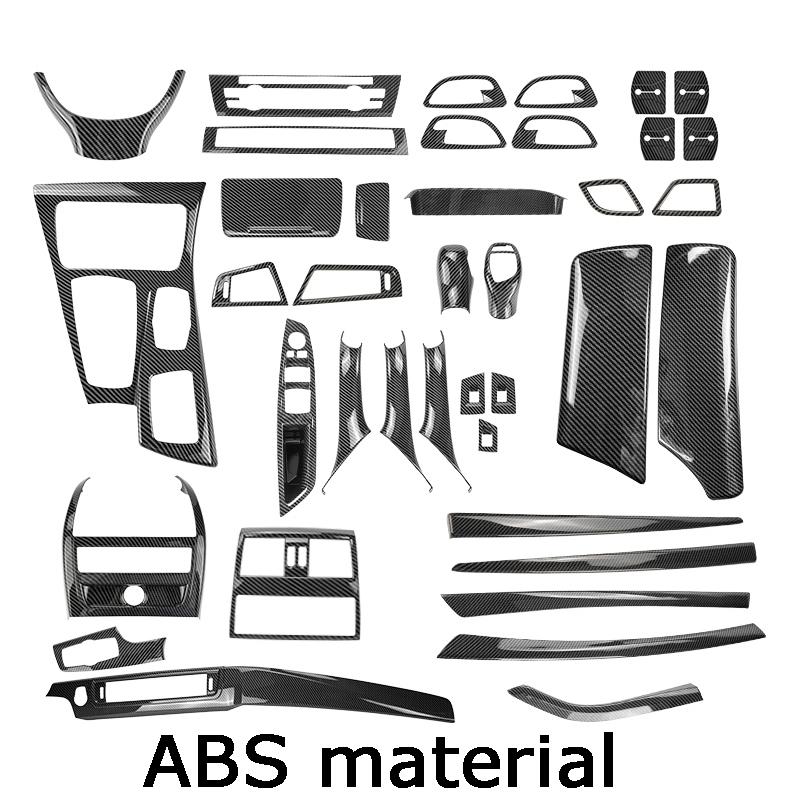 LHD For BMW 5 Series F10 F11 carbon fiber central armrest box cover storage box gear position panel decoration cover auto parts