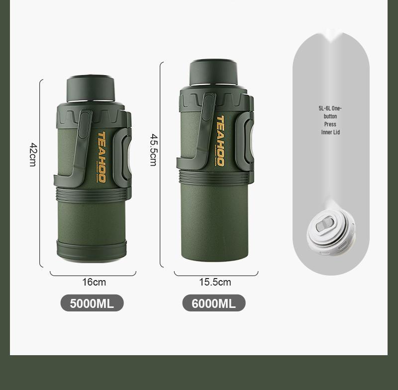 Qihu Large Capacity Stainless Steel Thermos Flask for Outdoor, Car & Home Travel