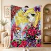 Cartoon Candy Candy Cute Blanket For Soft Warm Knee For Bedroom Living Room Bed Sofa Camping Picnic Office Gift