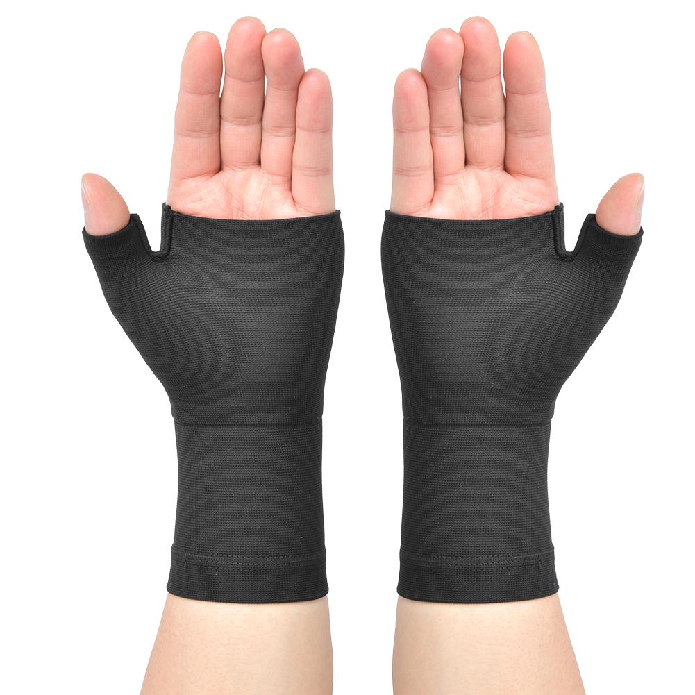 2Pcs Fitness Sport Thumb Wrist Guard Gloves Tenosynovitis Anti Sprain Hand Brace Protective Gear(M )
