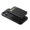SUTENI H19 For iPhone 16 Plus Magnetic Case Card Holder Kickstand Litchi Texture Leather Back Cover