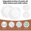 2025 Latest Model 100pcs Castor Oil Pack Wrap for Belly Button, Disposable