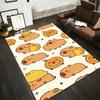 Cartoon Brown Bear and Yellow Duck Pattern Soft Area Rug Carpet Suitable for Use As an Anti-slip for Living Room Bedroom Sofas