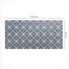 Protective Tabletop Mat for Company Office Floral Ornament 120X60 Cm