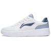 Li Ning Floating Boat Minimalist Versatile Casual White Shoes Breathable Wear-Resistant Non-Slip Low-Top Skate Shoes Unisex Sneakers AGCU459-1