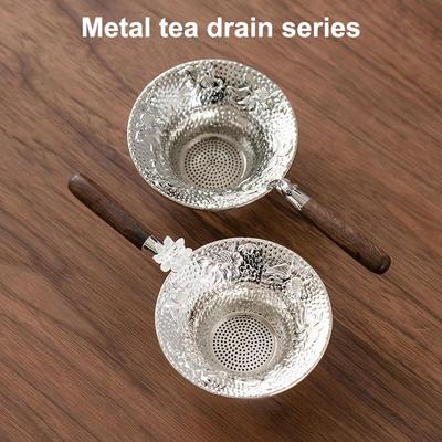 Metal Mesh Tea Strainer Stainless Steel Filter Sieve Teaware Lace Tea Drain Useful Tea Infusers Kitchen Accessories