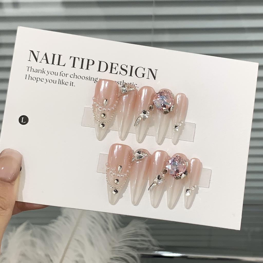 Ice-transparent Gradient Pearl Steel Bead Chain Oblique Edge Butterflies Piled Up To Drill In The Sunset Realm