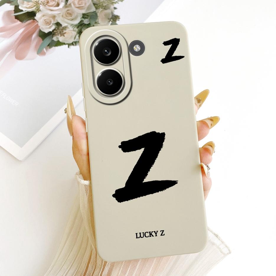 For Xiaomi Redmi Turbo 5 Max Case Luxury Lucky Letters Cover Soft TPU Matte Phone Case For Redmi Turbo 5 Turbo5 Max Fundas Coque