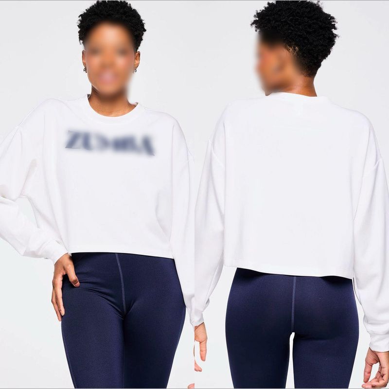 

ZW Одежда для фитнеса и спорта основных цветов в наличии Спортивные брюки Йога Досуг Спорт Горячо продаваемая серия 551 866 T866-Dynamic Sweatshirt-White S