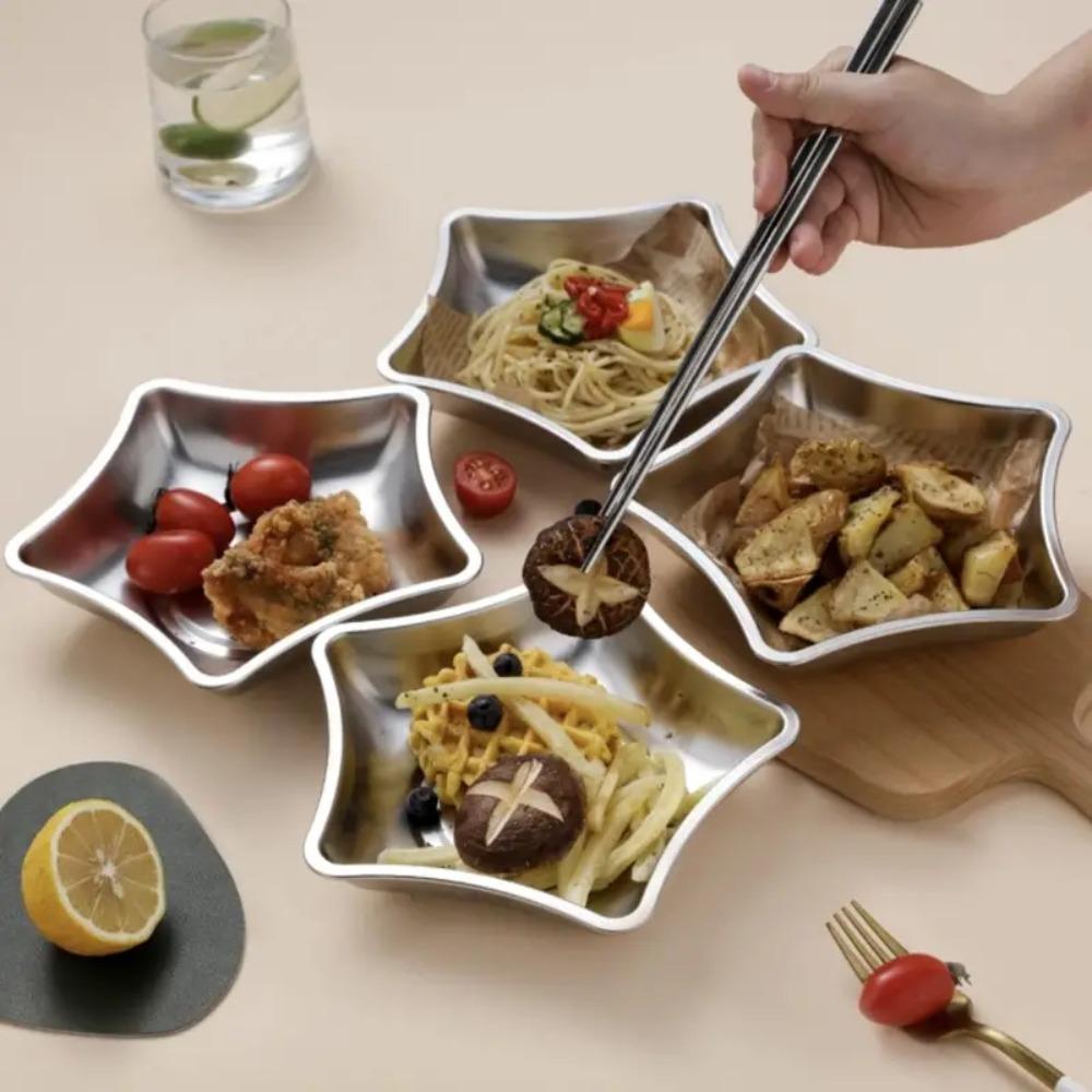 

Thickened Moon Shaped Plate Perfect Fruits Dish Home Use Dessert Plates Kitchen