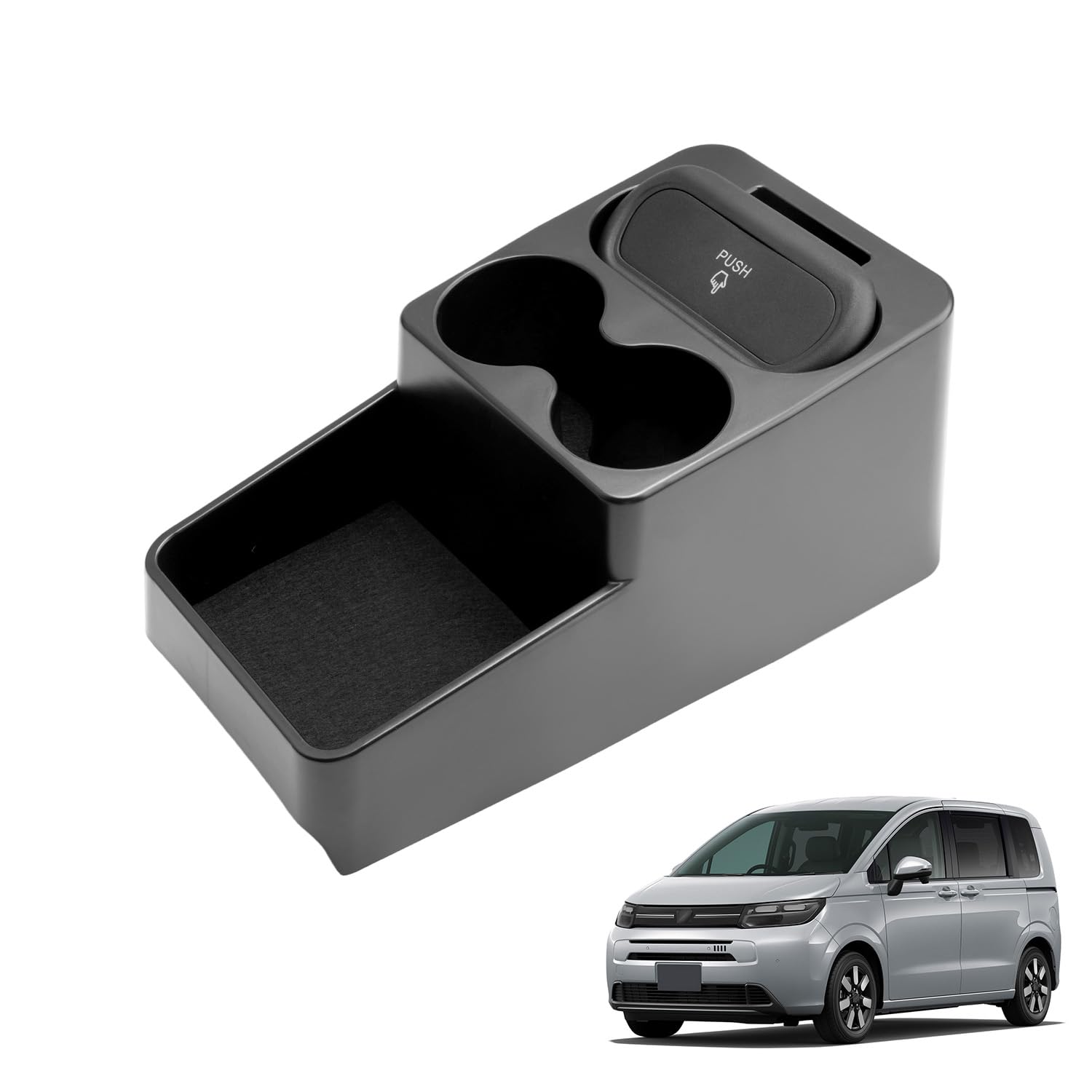 

Консольный бокс Coleya для моделей Honda Freed серии GT поколения включает подстаканник, мусорное ведро и консольное хранилище. Легкая установка. Автомобильные аксессуары 3-в-1 (третий