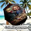 Custom Name Personalized Bride of Chucky Print Umbrella, Auto Open Close, 8‑Rib Sturdy Frame, Commute Camping Hiking Use, Birthday Gift