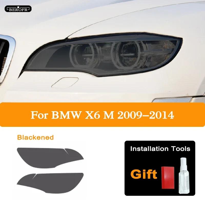 Für BMW X6 E71 F16 M F86 G06 Auto Scheinwerfer Tönung Schwarz Schutzfolie Vinyl Schutz Transparenter TPU Aufkleber Zubehör