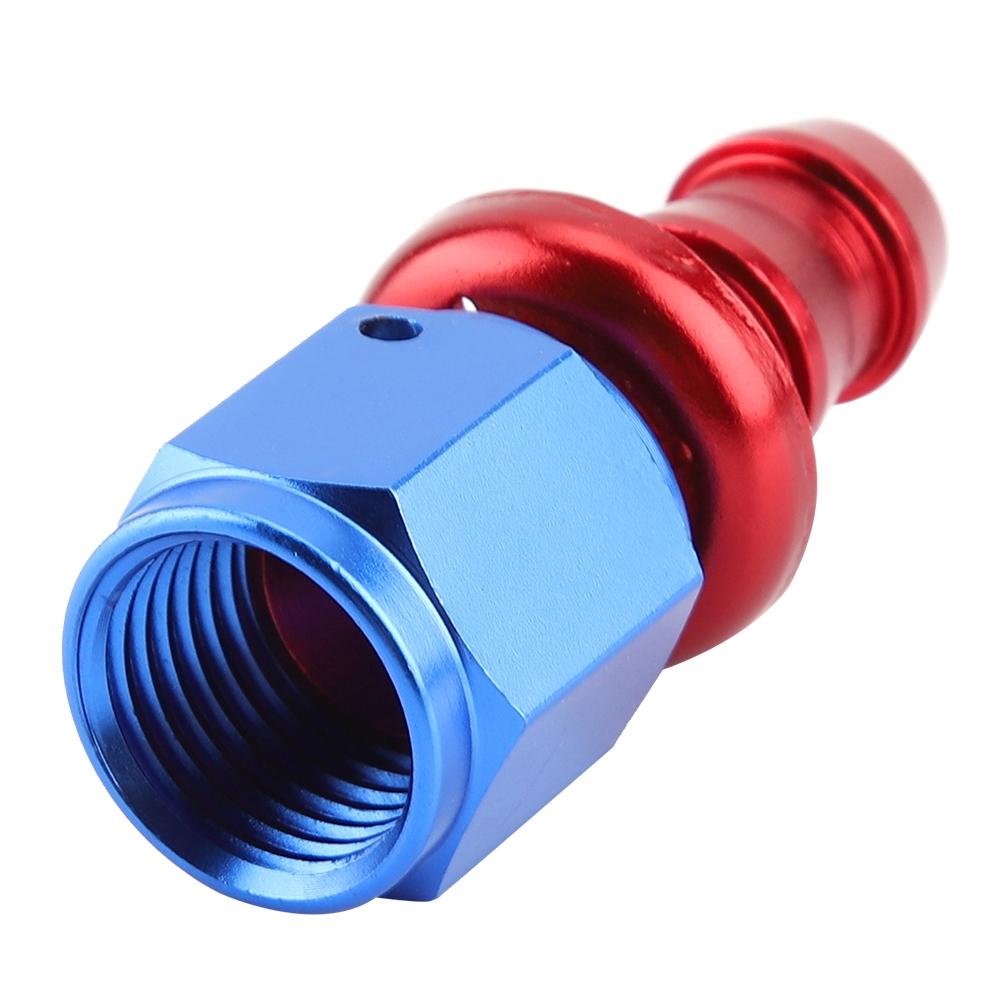 AN6 Straight Push On Twist Lock Oil Gas Fuel Line Hose End Male Fitting