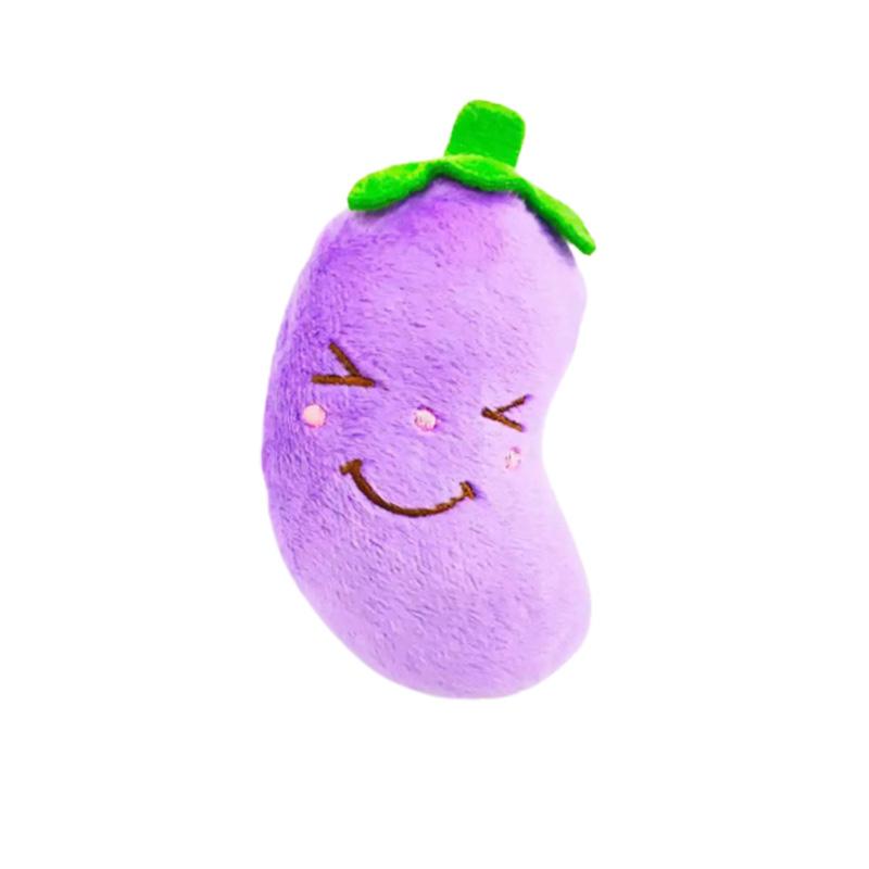 Food Dog Simulation Sound Plush Toy Pet Accessories Teeth Grinding Play Gift