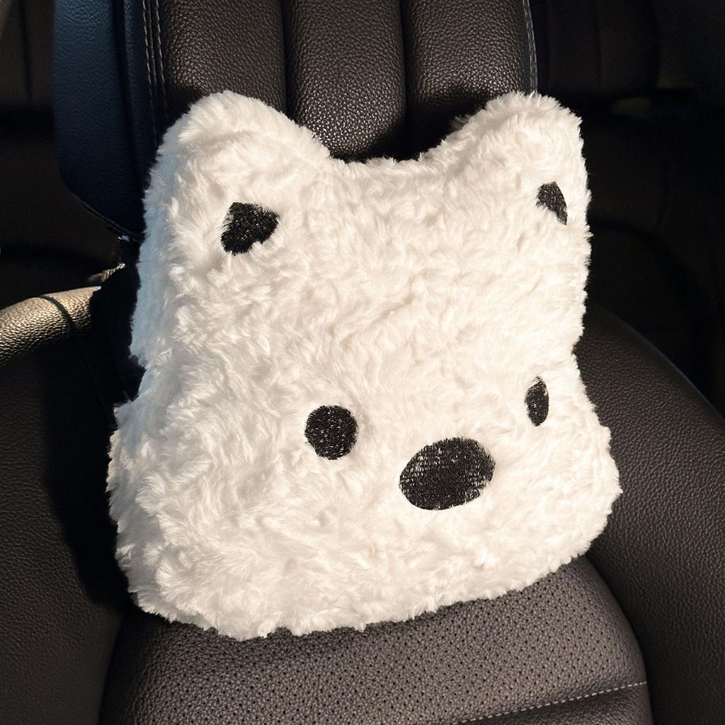 Car Seat Cushions Winter Plush Thick Car Seat Cushions Cute Cartoon Car Interior Products