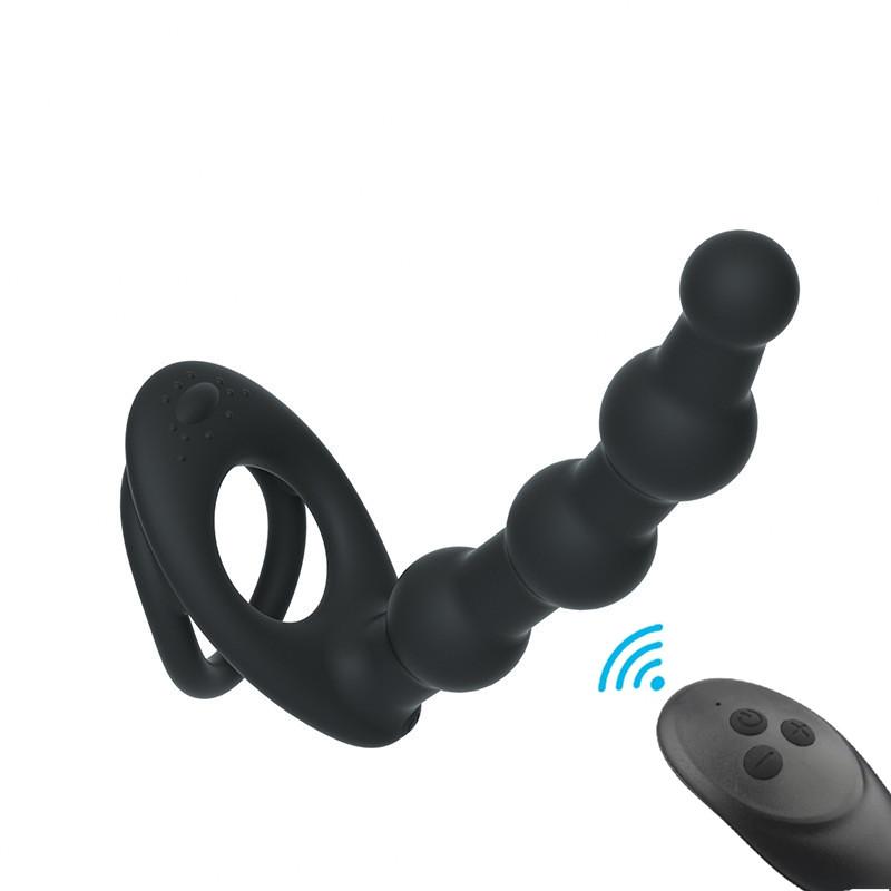 Double Penetration Strap On Anal Vibrator for Couples Dildo Vibrator Anus Plug G Spot Vibrator Intimate Adult Sex Toys for Woman