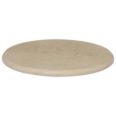 Vidaxl Tabletop, Cream, Ø50 X 2.5 Cm, Marble