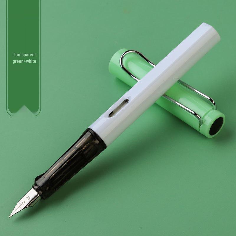 Colorful Ergonomic Fountain Pen for Students - Perfect for Writing Practice and Custom Logo Gifts