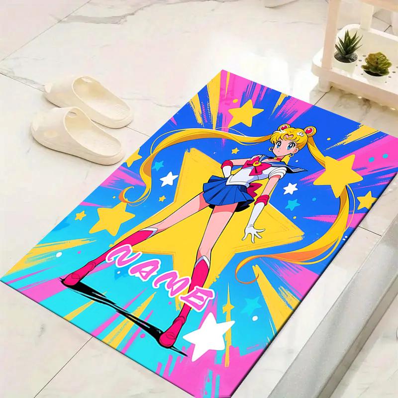 Custom 1Pc Sailor Moon Power Rug Office Carpet Indoor Outdoor Entrance Doormat Nonslip Soft And Comfortable Living Room D2915248
