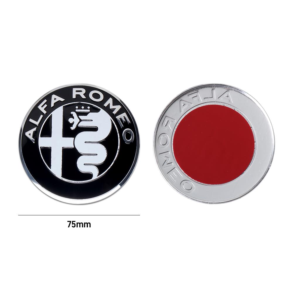 Car Stickers For Alfa Romeo 1PC Car Front Grill Emblem Covers Sticker Center Console Knob Interior Sticker For Alfa Romeo Sporti