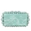 Boutique De FGG Women Acrylic Box Clutch Beaded Evening Handbags Casual Clutches Purse Chain Shoulder Bags Crossbody Bag