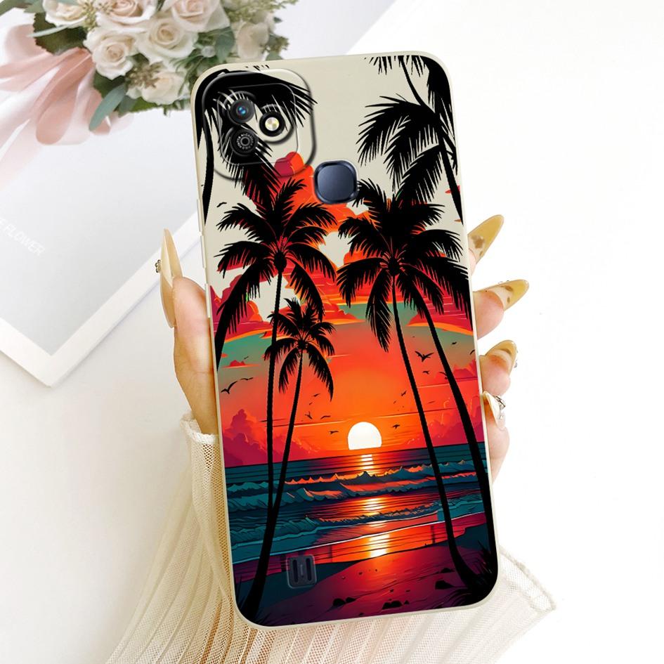 For Infinix Smart HD 2021 Case Cute Cartoon Cat Back Cover Candy Painted Soft Silicone Phone Shell For Infinix SmartHD 2021 Capa