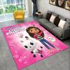 Cartoon Gabby Dollhouse Girl Carpet Rug for Playroom Bedroom Living Room Sofa Home Decor,kid Area Rug Non-slip Floor Mat Gift