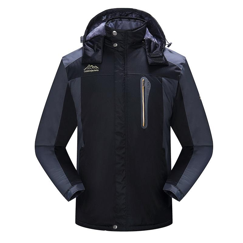 New Spring and Autumn Couples Jacket Men's Plus-velvet Jacket Windproof Single-layer Jacket Large Size