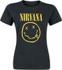Camiseta Masculina Nirvana Logo Smiley Grande Preta