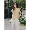 Women's French Style Tencel Puff Sleeve Shirt