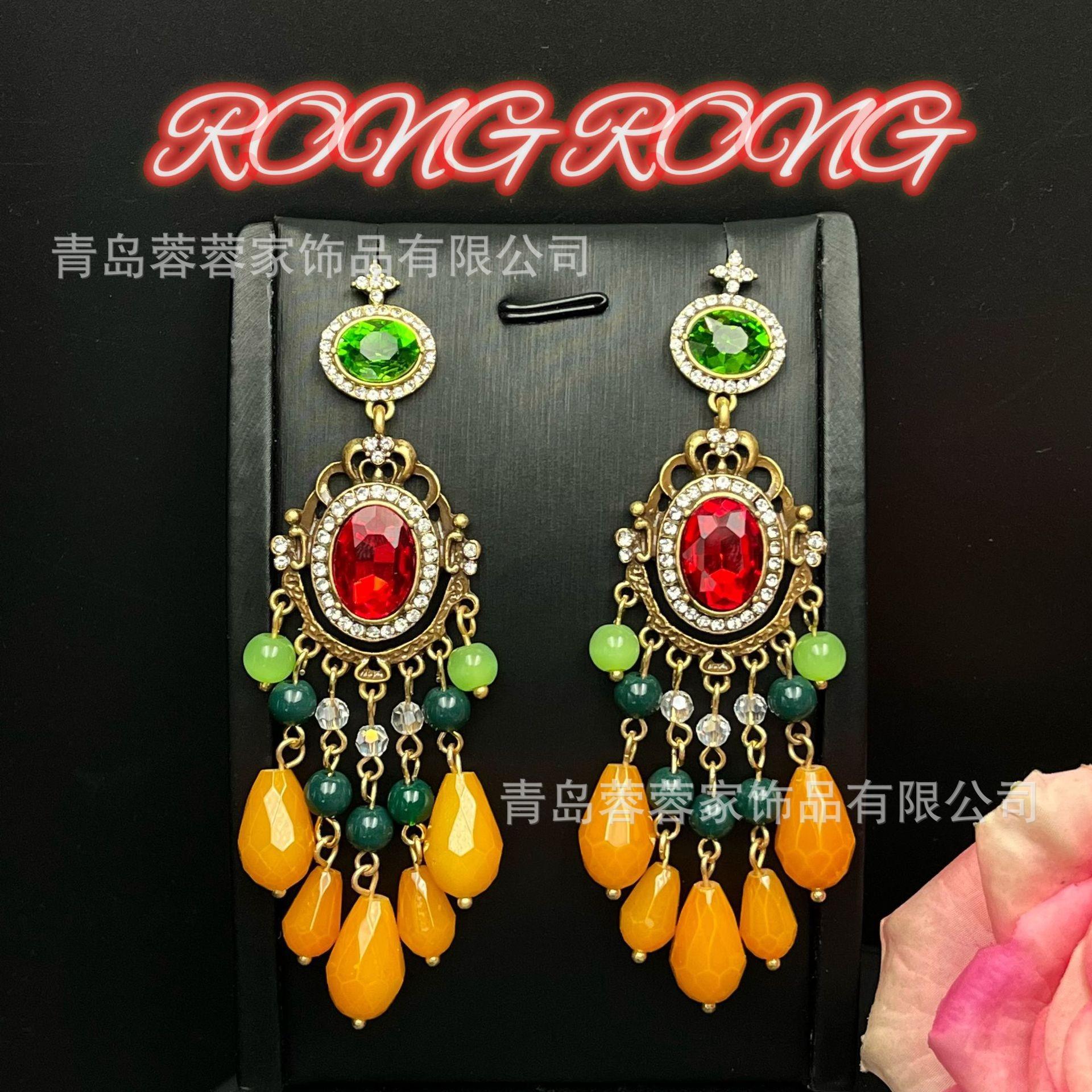 Jewelry Style Medieval Fashion Exaggerated Personality Earrings Feminine Temperament Versatile Purchase