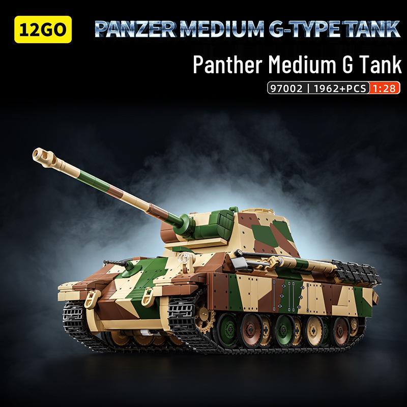 Tiger 97001 Heavy Tank Military Model Building Kit with Minifigures