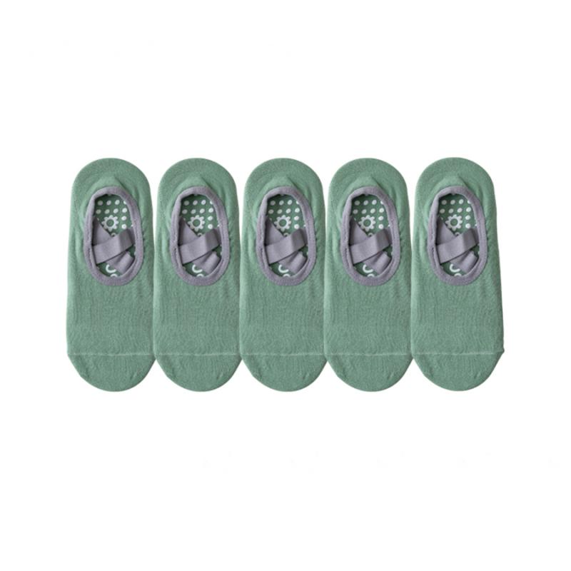 5 Pairs socks Yoga for Women Nylon Pure Cotton Non Slip Section Bandage Sports Ballet Dance Sock Moisture Absorption