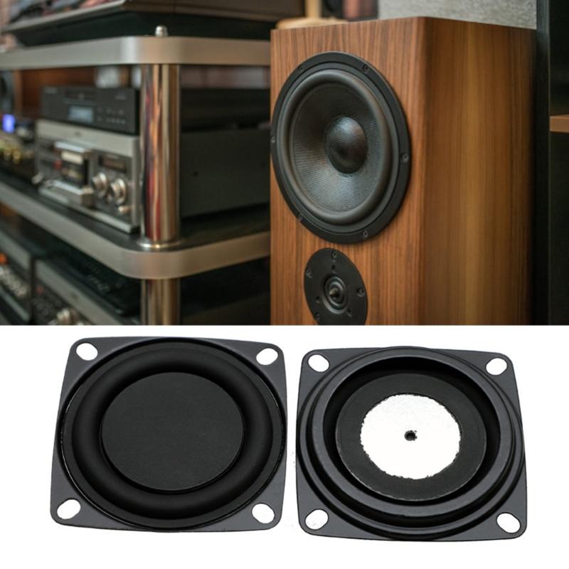 2PCS 53mm Speakers Passive Bass Woofer Diaphragm Vibrating Plate Loudspeakers for Superiorsly Auditory Sound