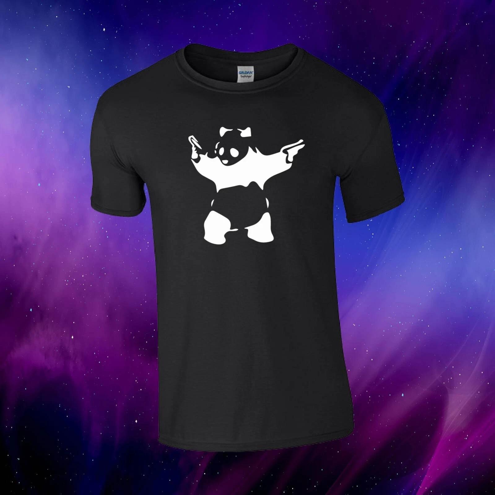 Banksy Panda Inspired Graffiti Artist Unisex Gift Kids/Adults Top T-shirt S