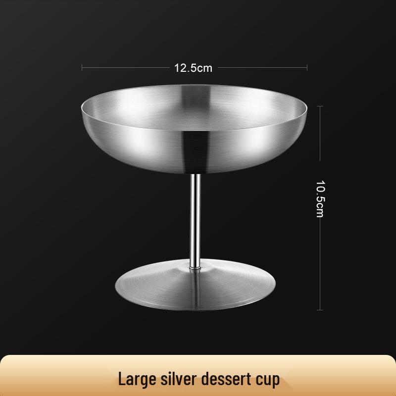 Stainless Steel High-Footed Ice Cream and Dessert Cup