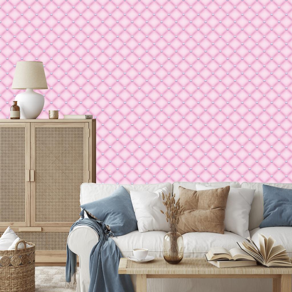 Quilted wallpaper for living room and bedroom 50x1000