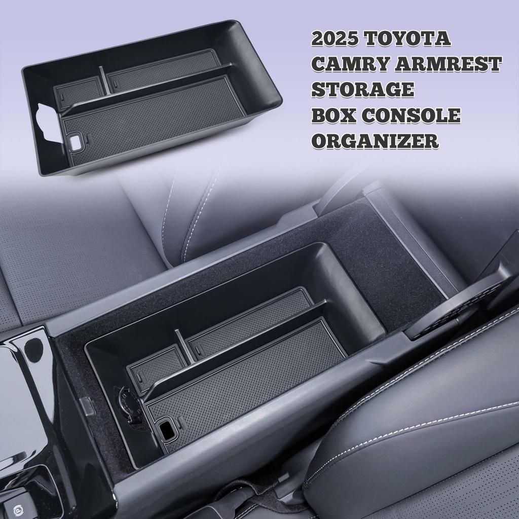 Center Console Organizer Storage Box for Toyota Camry 2025 9th Gen Armrest Storage Tray Center Console Interior Car Accessories