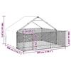 VidaXL Outdoor Dog Kennel Enclosure 3x3x1.9 M Galvanized Steel, Outdoor Dog Cage, Large Dog Cage, Kennel 3329240