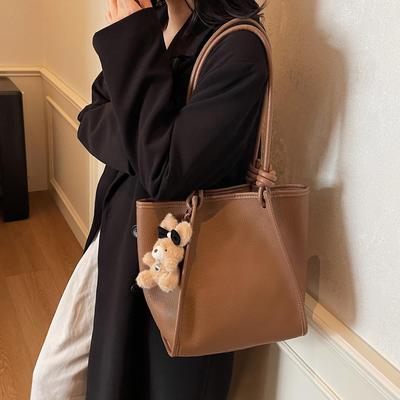 Korean Minimalist Women's Shoulder Bag 2025 - Large Capacity Casual Tote