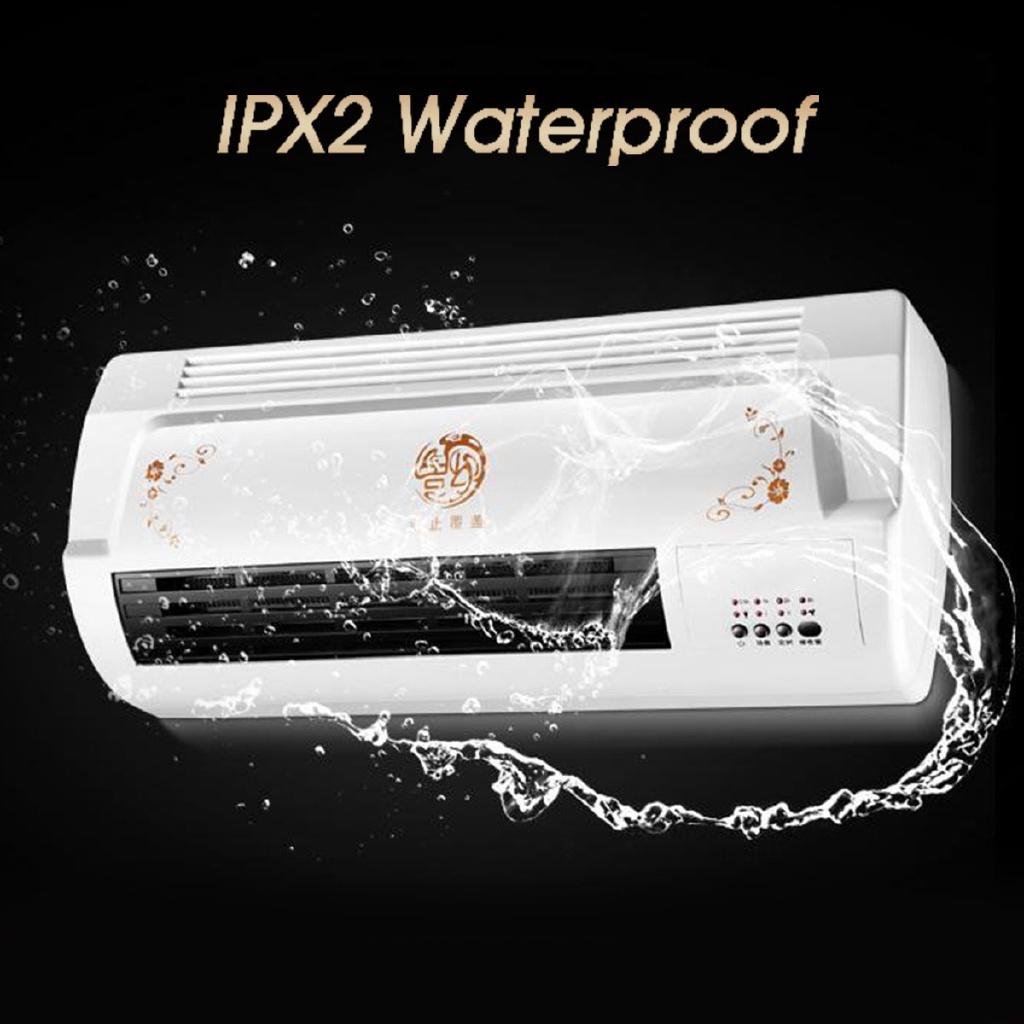 1000W/2000W Wall Mounted Heater Space Heating Air Conditioner Dehumidifier + Remote