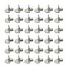 YFFSFDC 50-Piece Set of Insertable Shelf Dowels, Shelf Support Pins, Metal Shelf Supports for Home Hardware, Wardrobe, Cabinet, Concealed Partition Tr