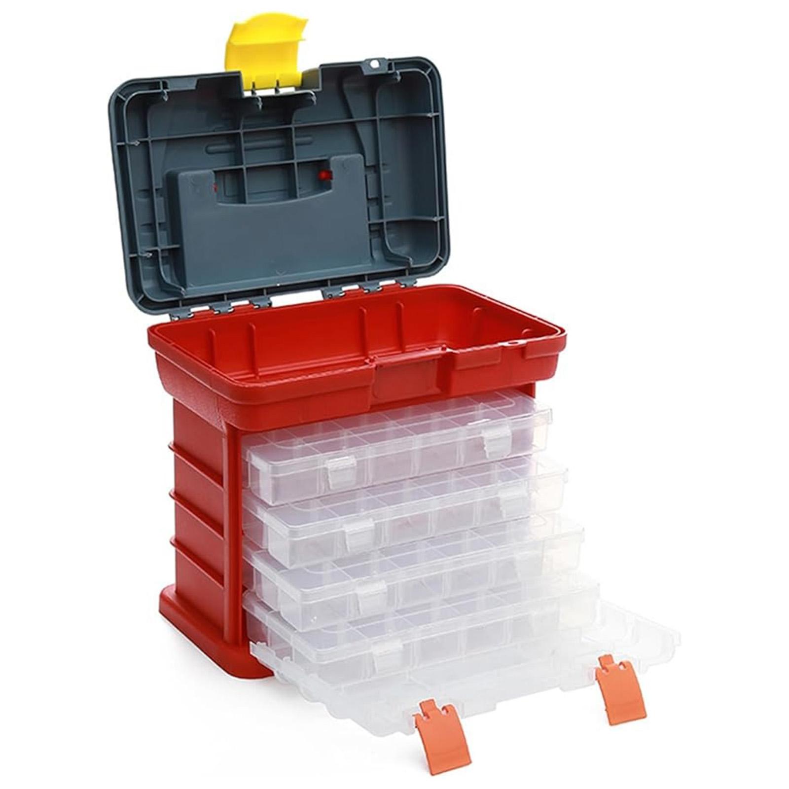 

4 Layer Stackable Storage Box Things Storage Box Adjustable Compartment For Jewelry Tool Small Item One Size